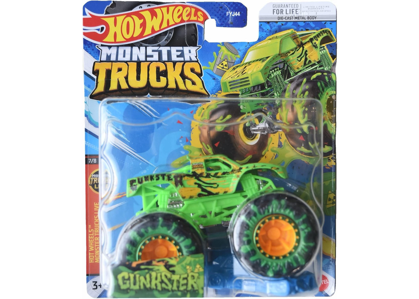 Машинка Хот Вилс Монстр Трак Ганкстер Monster Trucks Gunkster Hot Wheels HNW22