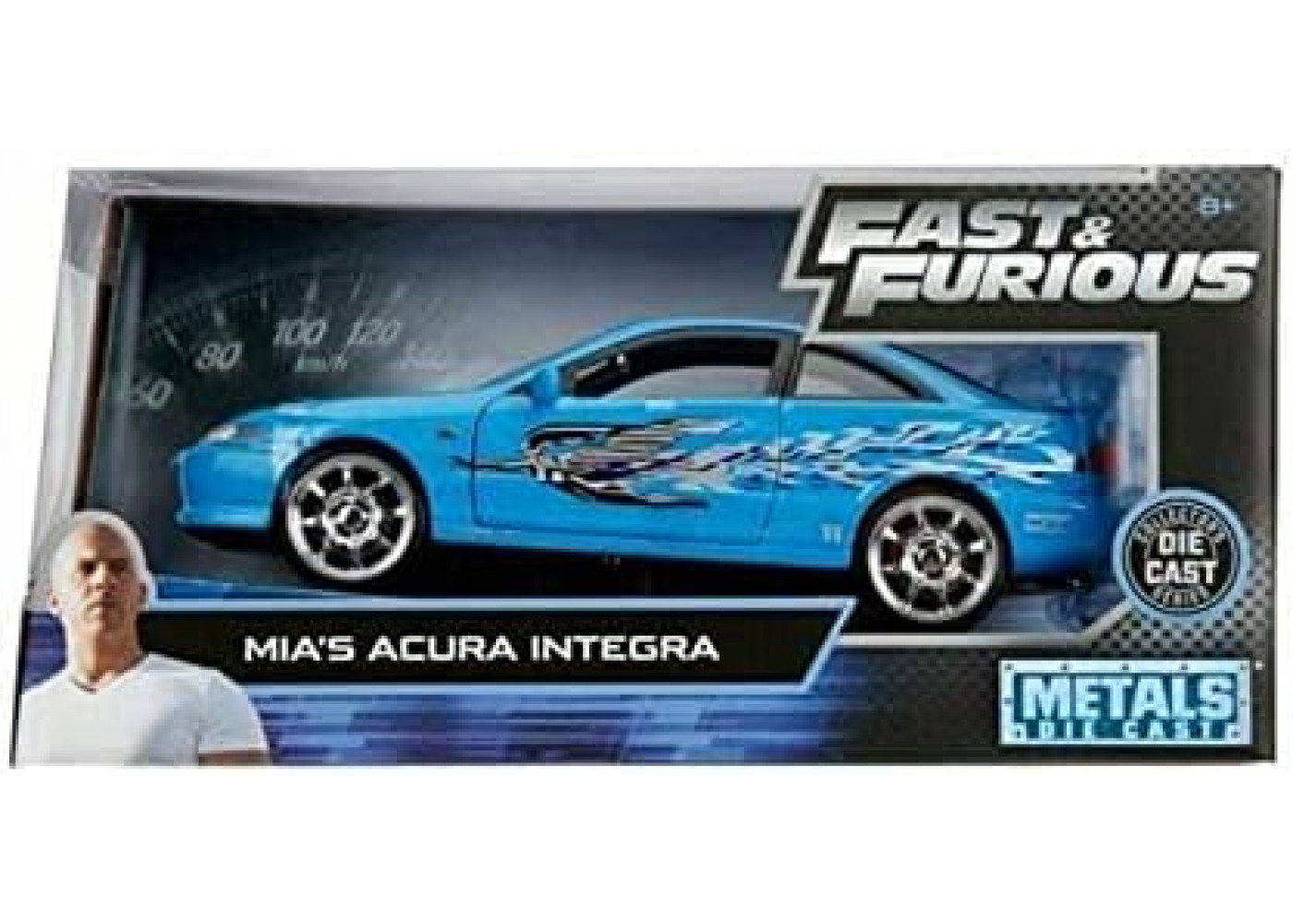 Машинка Акура Интегра Мии Форсаж 1:24 Mia's Acura Integra Fast & Furious Jada Toys 30739