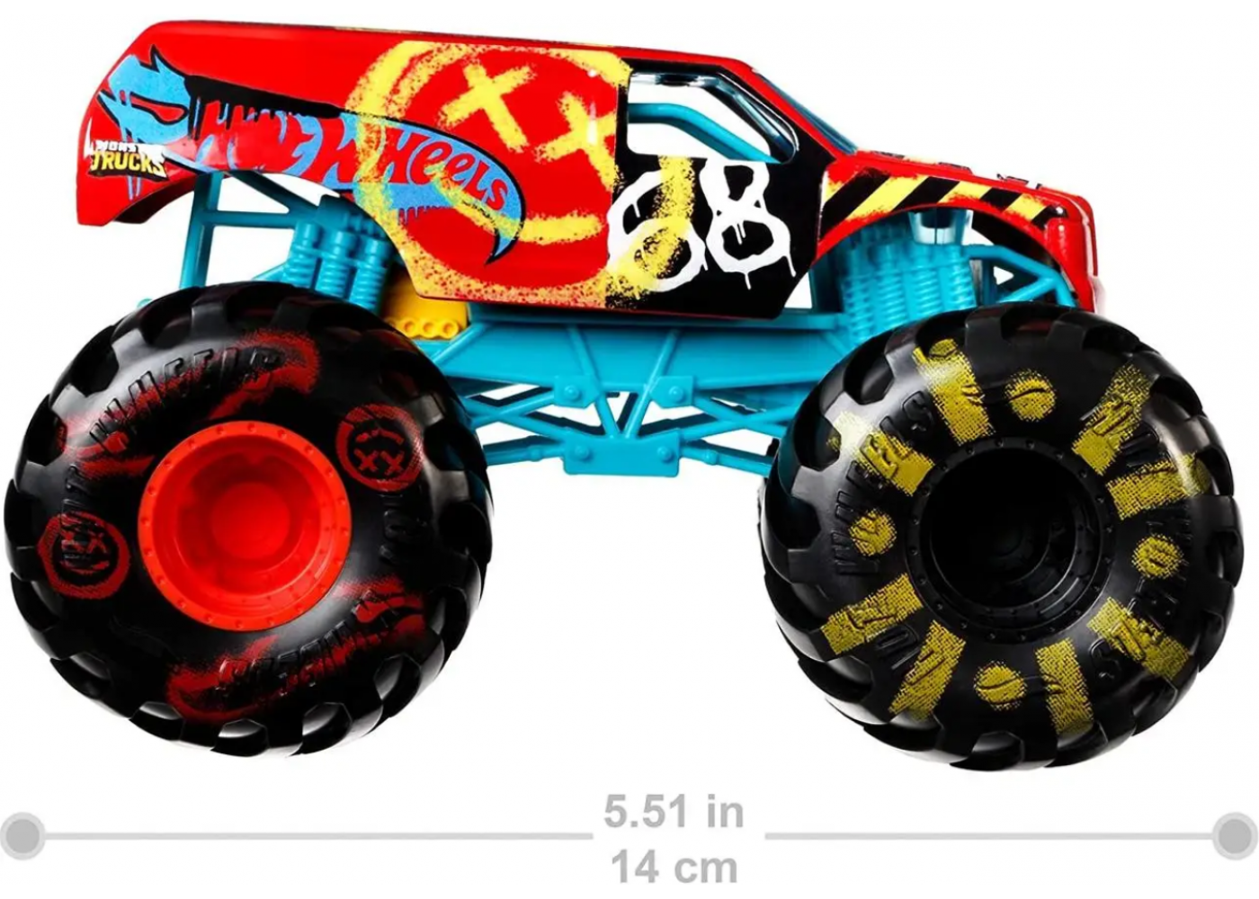 Машинка (Примята Коробка) Монст Трак 20 см Демо Дерби Monster Trucks Hot Wheelse Demo Derby Mattel BGWL09