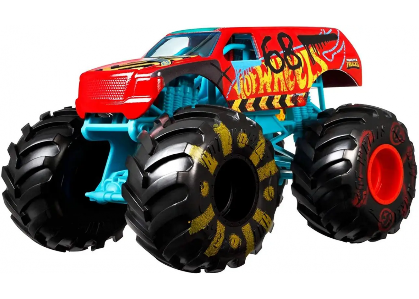 Машинка (Примята Коробка) Монст Трак 20 см Демо Дерби Monster Trucks Hot Wheelse Demo Derby Mattel BGWL09