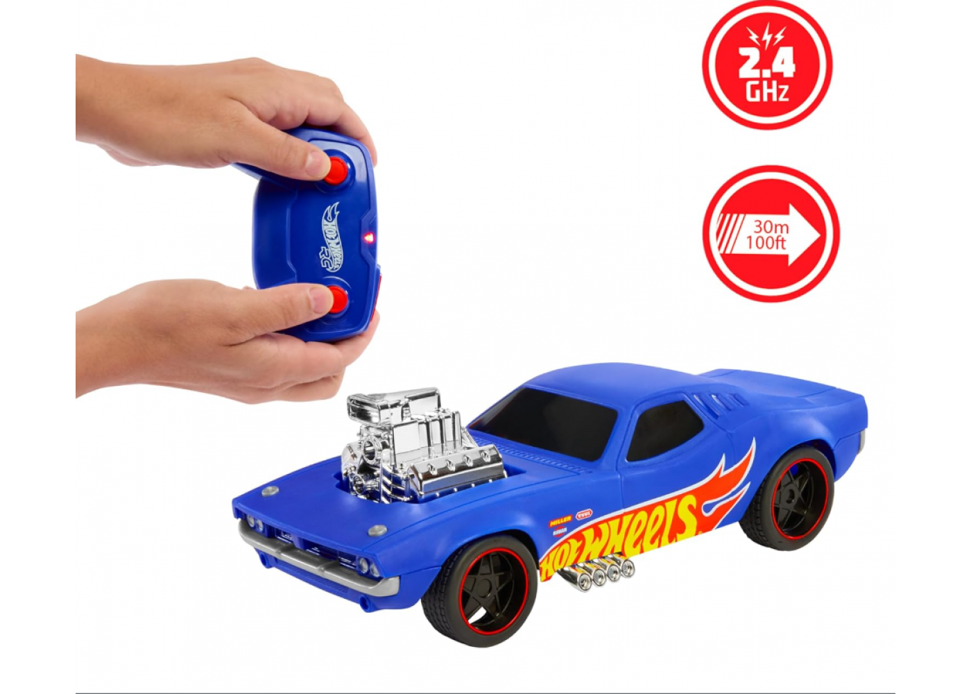 Радиоуправляемая Машинка Роджер Доджер 1:16 Хот Вилс Rodger Dodger Remote Control Hot Wheels Mattel HTP54-MT