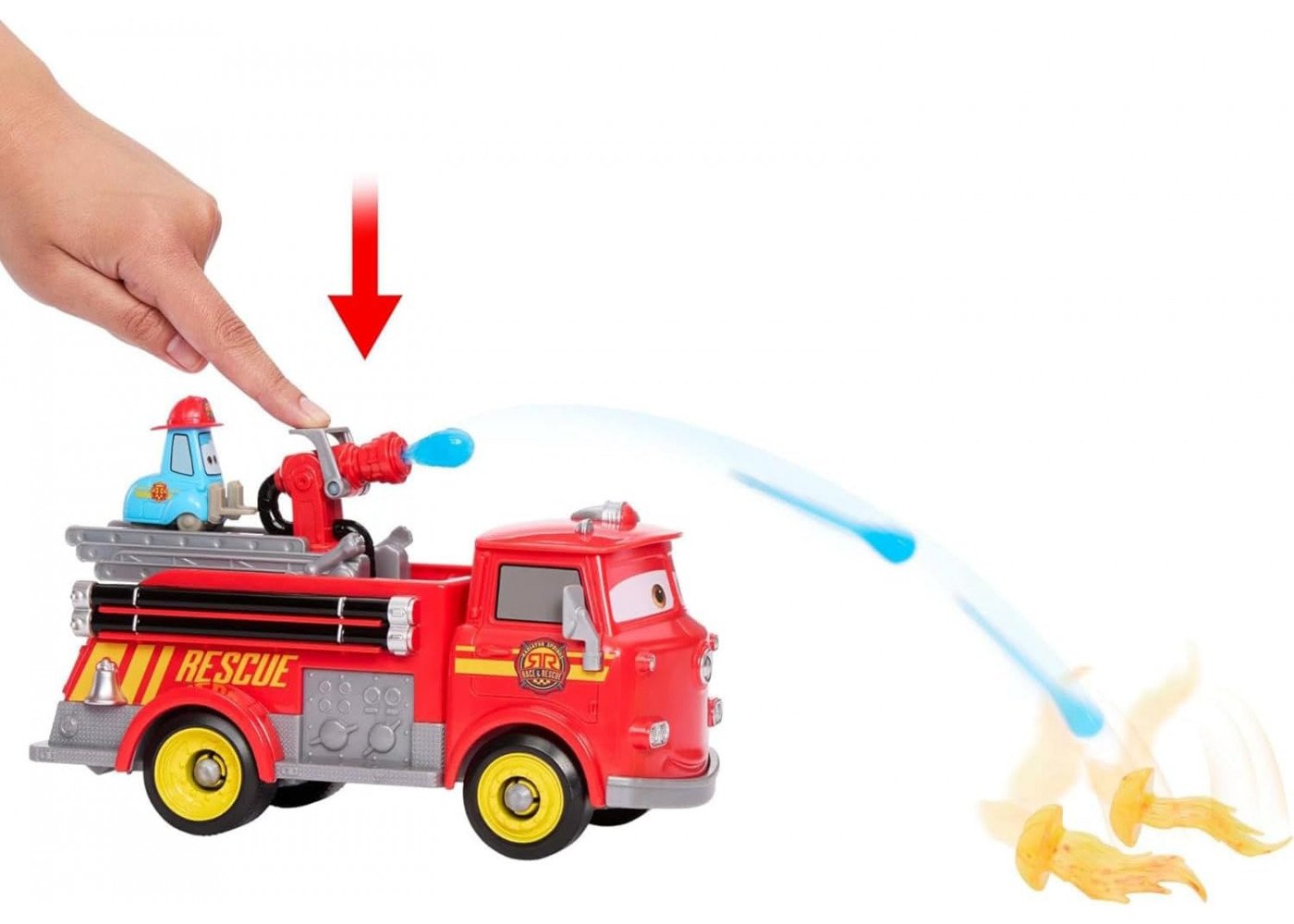 Набор Тачки Фигурки Ред и Гвидо с Пожарной Машиной Cars Disney Pixar Fire Fighting Red and Guido Mattel JFL54