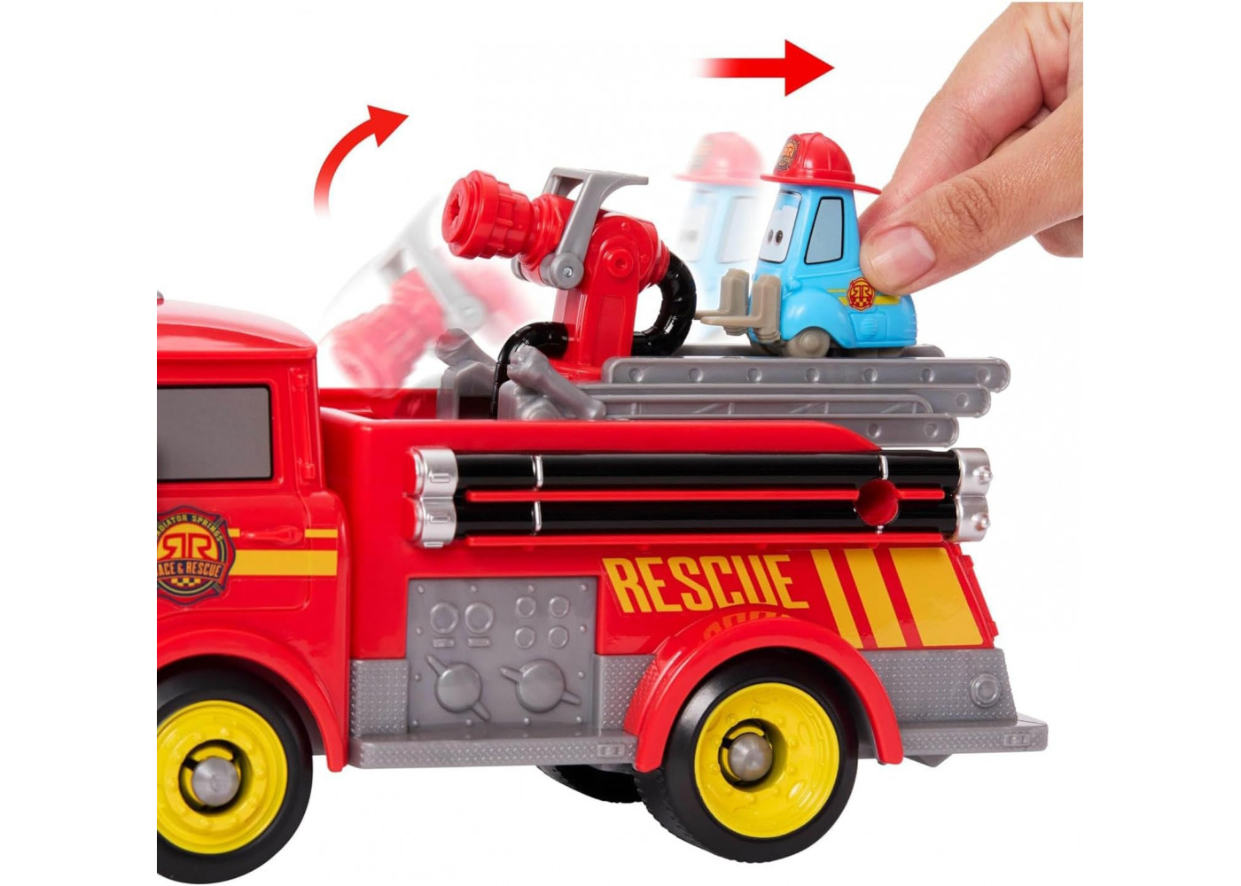 Набор Тачки Фигурки Ред и Гвидо с Пожарной Машиной Cars Disney Pixar Fire Fighting Red and Guido Mattel JFL54