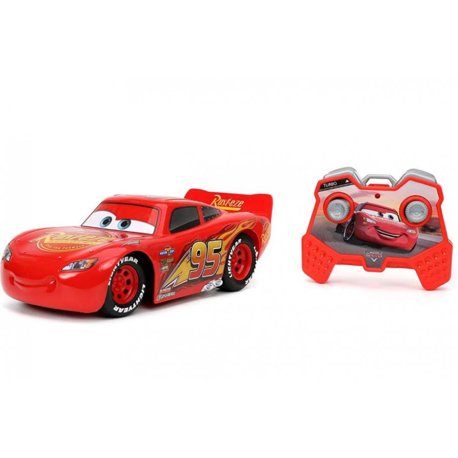Машинка Тачки Блискавка Маквін 1:24 (Уцінка) на Пульті Управління Cars McQueen Jada Toys B32232