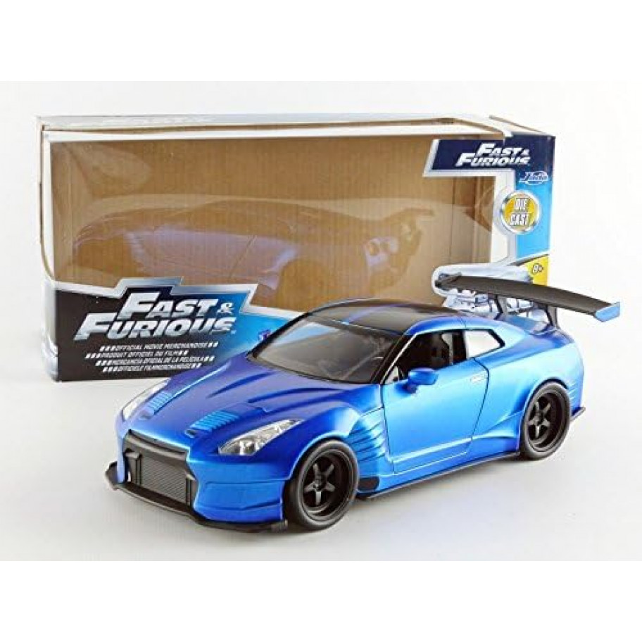 Машинка Форсаж Нисан GT-R R35 Бен Сопра Брайан 1:24 Brian's Nissan GT-R R35 Ben Sopra Jada Toys 98271