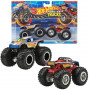 Машинки Хот Вилс Монстр Трак 1:64 Monster Trucks Racing 1 vs Racing 4 Hot Wheels JCC83