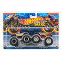 Машинки Хот Вилс Монстр Трак 1:64 Monster Trucks Racing 1 vs Racing 4 Hot Wheels JCC83