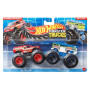 Машинки Хот Вілс Монстр Трак 1:64 Monster Trucks Fire Rescue vs HW 5 Alarm Mattel JLV86