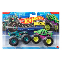 Машинки Хот Вілс Монстр Трак 1:64 Monster Trucks Mega Wrex vs Skelesaurus Mattel JLV73