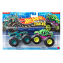 Машинки Хот Вілс Монстр Трак 1:64 Monster Trucks Mega Wrex vs Skelesaurus Mattel JLV73