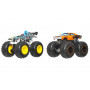 Машинки Хот Вилс Монстр Трак 1:64 Monster Trucks Slam Prix/Prix Collision vs Dodge Charger Mattel JHY87