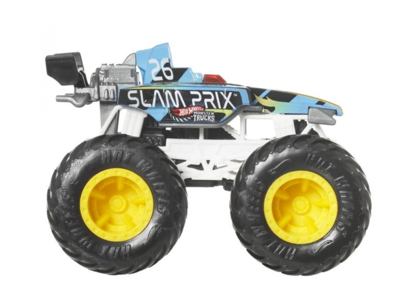 Машинки Хот Вилс Монстр Трак 1:64 Monster Trucks Slam Prix/Prix Collision vs Dodge Charger Mattel JHY87