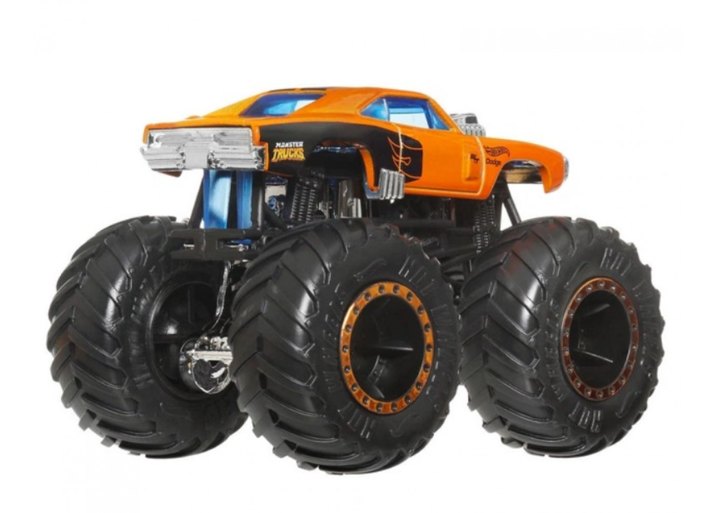 Машинки Хот Вилс Монстр Трак 1:64 Monster Trucks Slam Prix/Prix Collision vs Dodge Charger Mattel JHY87