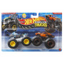 Машинки Хот Вилс Монстр Трак 1:64 Monster Trucks Slam Prix/Prix Collision vs Dodge Charger Mattel JHY87
