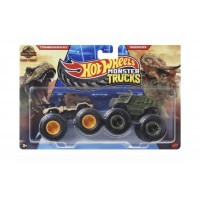 Машинки Хот Вилс Монстр Трак 1:64 Monster Trucks Tyrannosaurus Rex vs Triceratops Hot Wheels JCC72