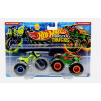 Машинки Хот Вилс Монстр Трак 1:64 Monster Trucks Tri-To-Crush-Me vs Podium Crasher Mattel JCC70