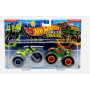 Машинки Хот Вилс Монстр Трак 1:64 Monster Trucks Tri-To-Crush-Me vs Podium Crasher Mattel JCC70