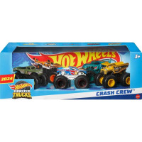 Набор 5 машинок  Хот Вилс Монстр Трак Monster Trucks Crash Crew Hot Wheels JFF65