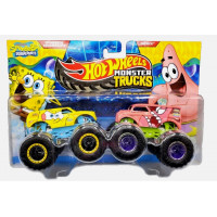Машинки Хот Вилс Монстр Трак 1:64 Monster Trucks Spongebob Squarepants vs Patrick Mattel JCC81