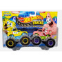 Машинки Хот Вилс Монстр Трак 1:64 Monster Trucks Spongebob Squarepants vs Patrick Mattel JCC81