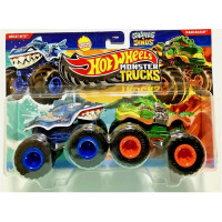 Машинки Хот Вилс Монстр Трак 1:64 Monster Trucks Great Bite vs Rageasaur Mattel JCC71