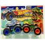Машинки Хот Вилс Монстр Трак 1:64 Monster Trucks Great Bite vs Rageasaur Mattel JCC71