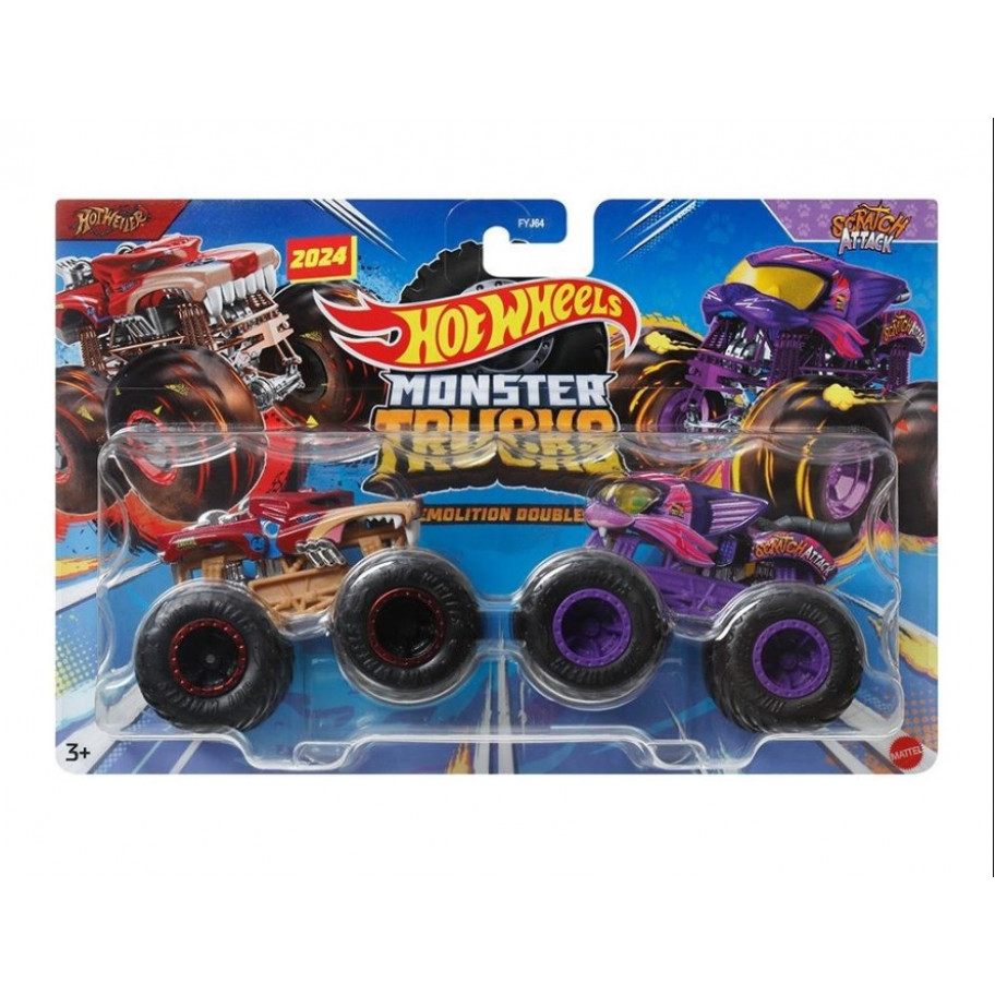 Машинки Хот Вілс Монстр Трак Monster Trucks Scratch Attack Hot Wheels HWN66