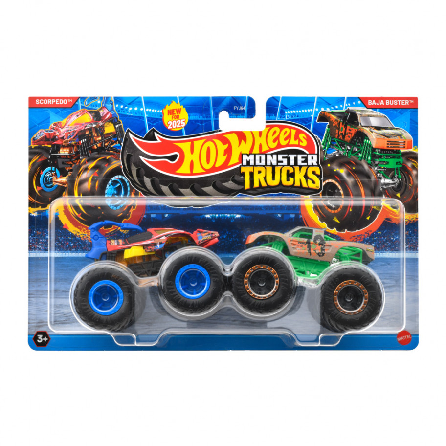 Машинки Хот Вілс Монстр Трак Monster Trucks Scorpedo Baja Buster Hot Wheels JCC64
