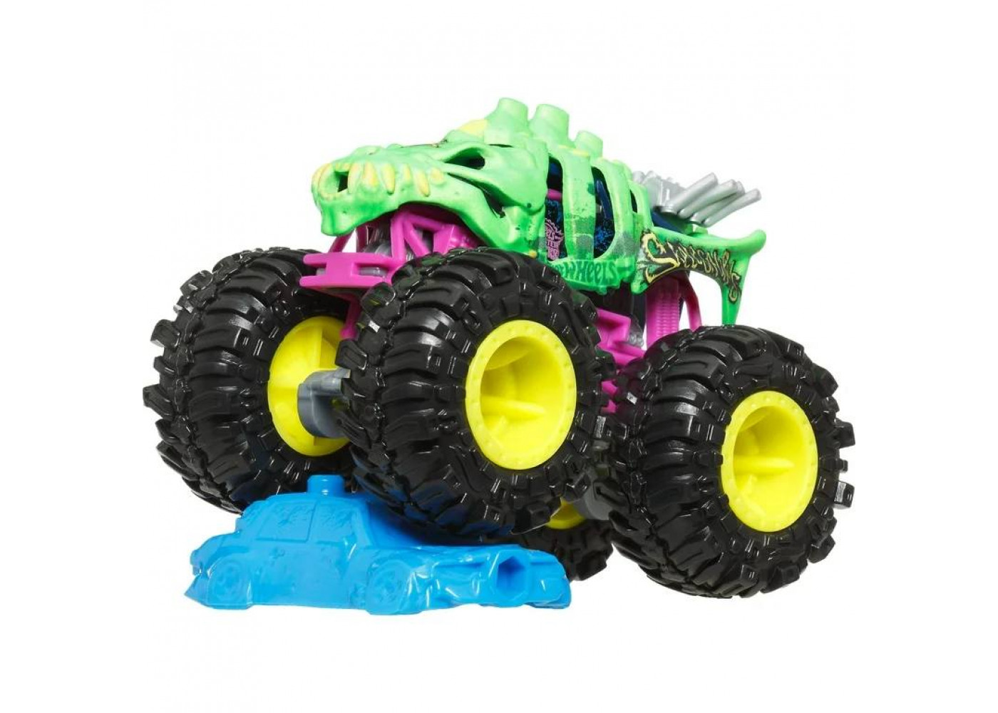 Набор 5 машинок  Хот Вилс Монстр Трак Hot Wheels Monster Trucks Crash Crew Mattel JMJ90