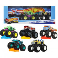 Набор 5 машинок Хот Вилс Монстр Трак Hot Wheels Monster Trucks Crash Crew Mattel JMJ90