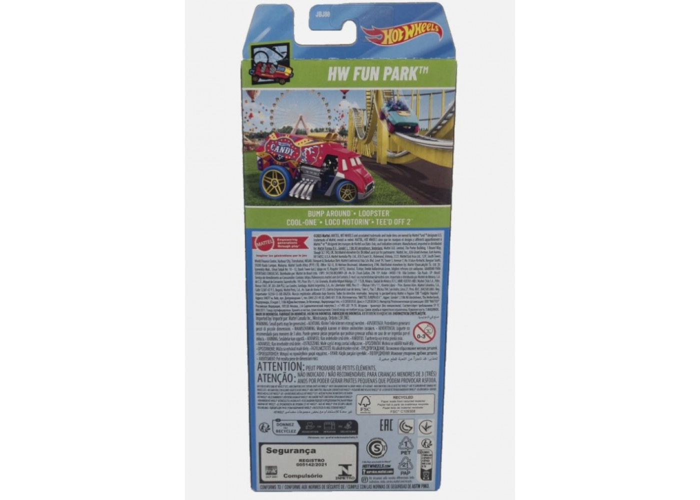 Набір Хот Вілс із 5 машинок Hot Wheels HW Fun Park Mattel JBJ88