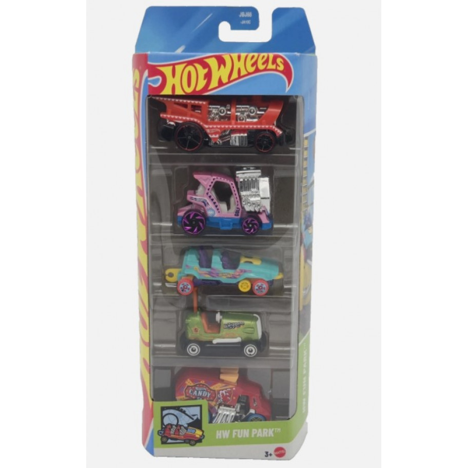 Набір Хот Вілс із 5 машинок Hot Wheels HW Fun Park Mattel JBJ88