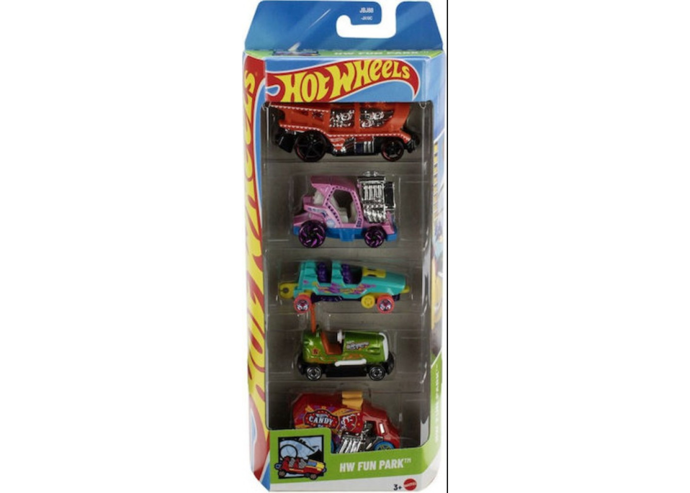Набір Хот Вілс із 5 машинок Hot Wheels HW Fun Park Mattel JBJ88