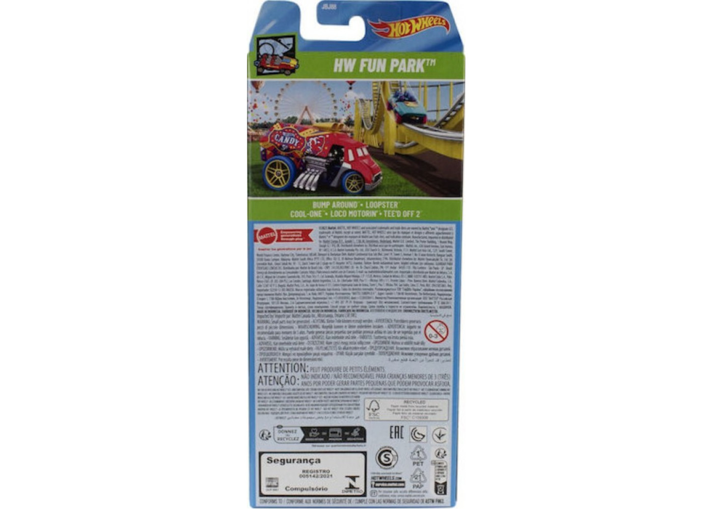 Набір Хот Вілс із 5 машинок Hot Wheels HW Fun Park Mattel JBJ88