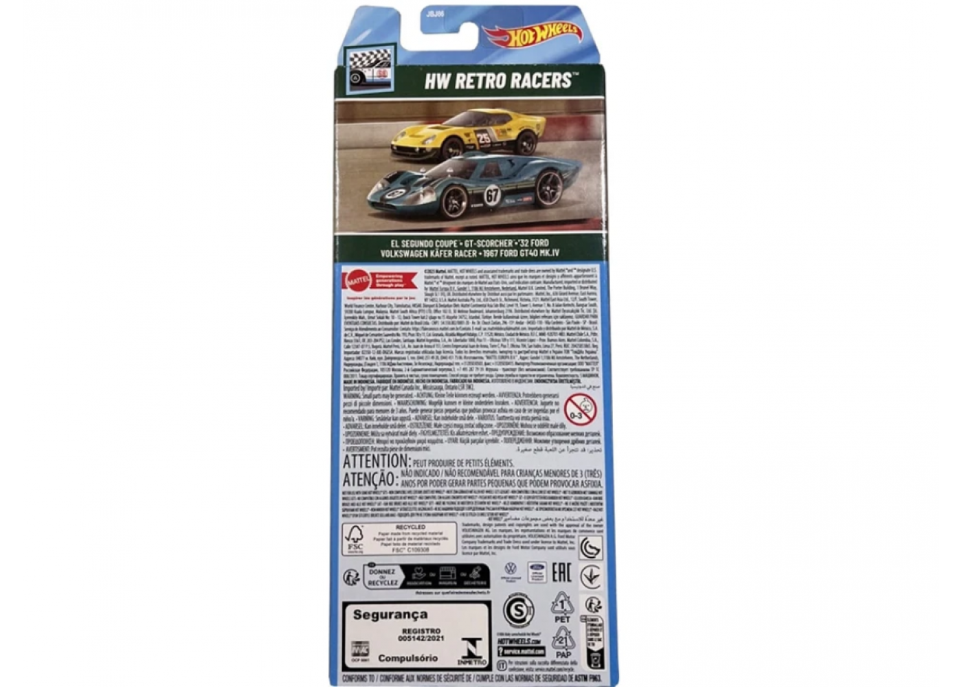 Набір Хот Вілс із 5 машинок Hot Wheels HW Retro Racers Mattel JBJ86