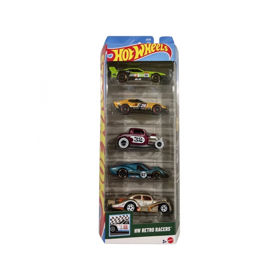 Набір Хот Вілс із 5 машинок Hot Wheels HW Retro Racers Mattel JBJ86