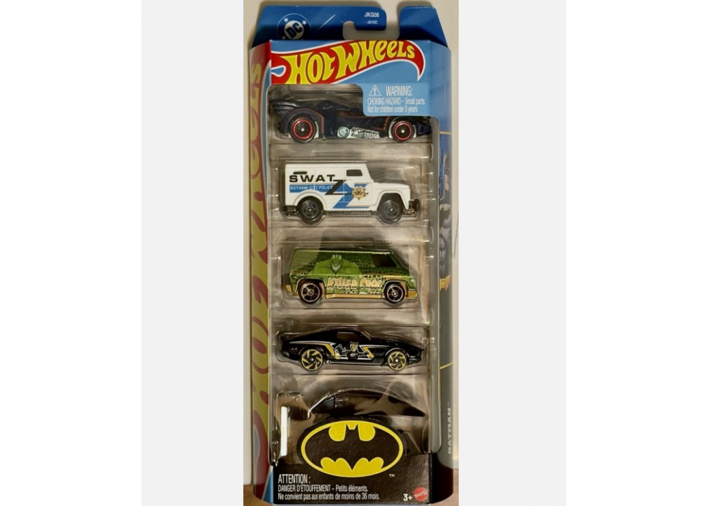 Набор Хот Вилс Бетмен из 5 машинок Hot Wheels Batman Mattel JKG08