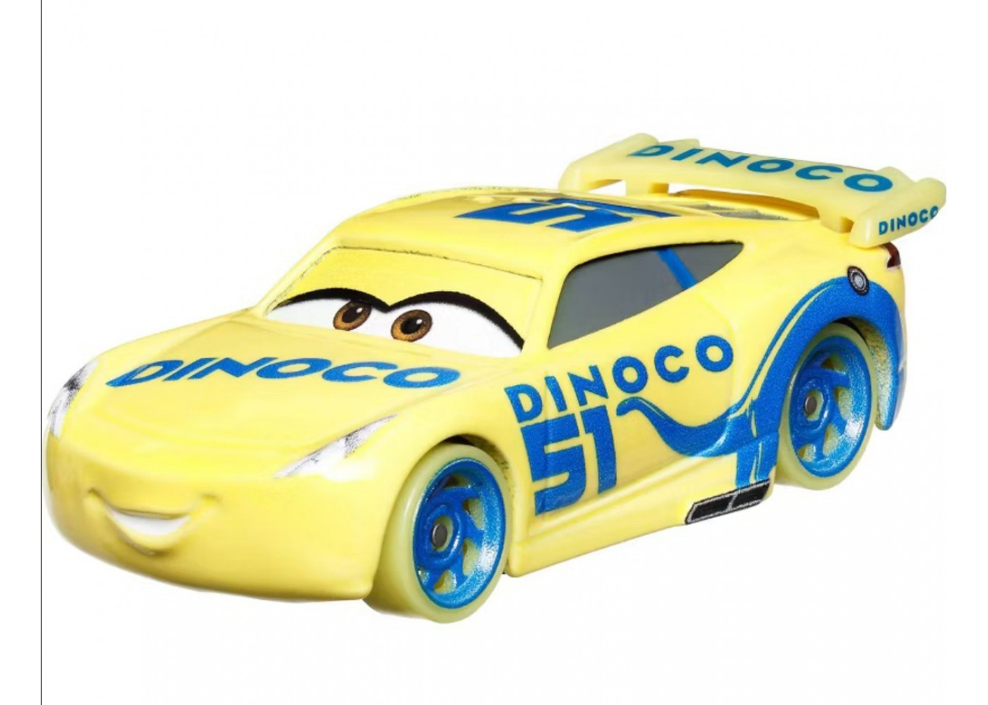 Набор из 4 Светящихся в Темноте Машинок Тачки в Масштабе 1:55 Disney Pixar Cars Glow Racers Mattel 16258
