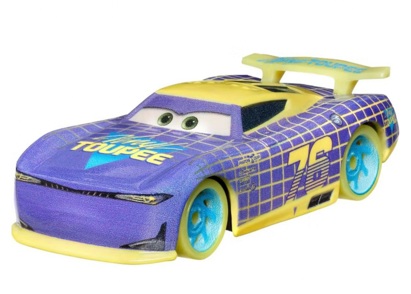 Набор из 4 Светящихся в Темноте Машинок Тачки в Масштабе 1:55 Disney Pixar Cars Glow Racers Mattel 16258
