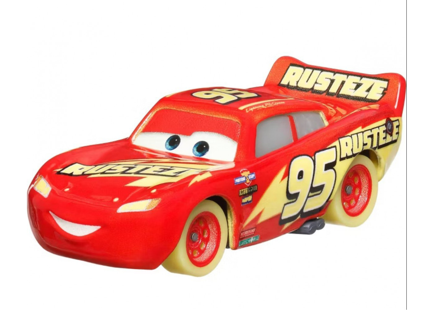 Набор из 4 Светящихся в Темноте Машинок Тачки в Масштабе 1:55 Disney Pixar Cars Glow Racers Mattel 16258
