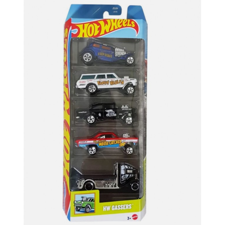Набор из 5 Машинок Хот Вилс HW Gassers Hot Wheels Mattel JBJ84  