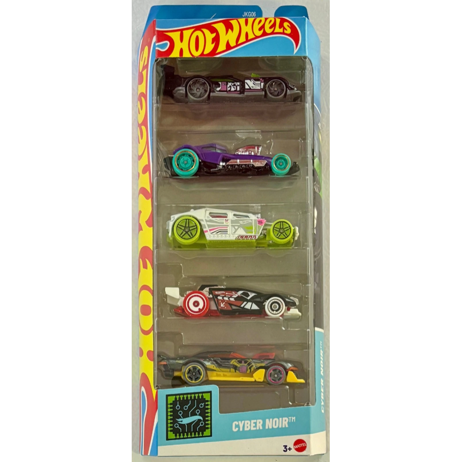 Набір Хот Вілс із 5 машинок Кібер Нуар Hot Wheels Cyber Noir Mattel JKG06