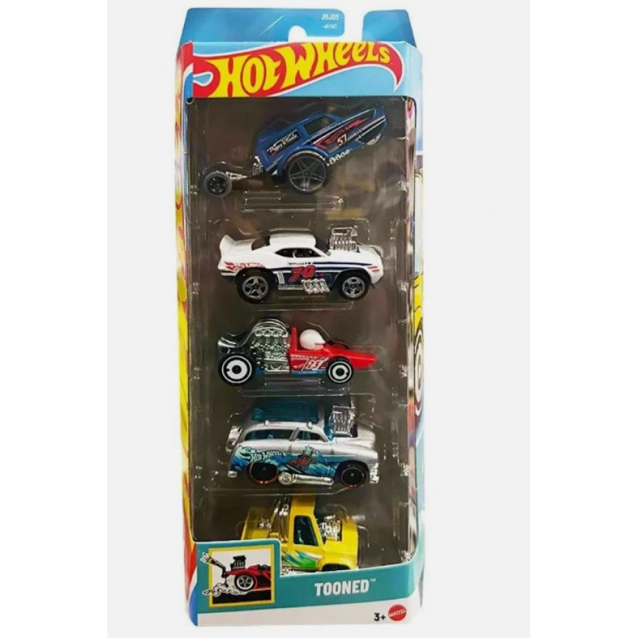 Набір із 5 машинок Хот Вілс Tooned Hot Wheels Mattel JBJ85