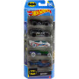 Набір із 5 машинок Хот Вілс Batman Hot Wheels Mattel HTV44