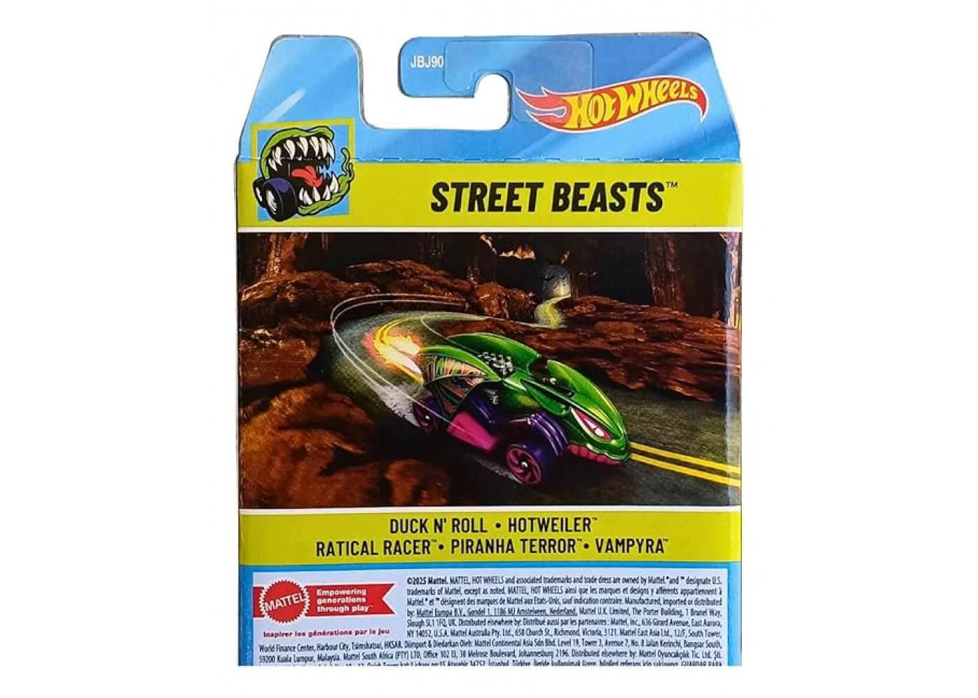 Набор из 5 Машинок Хот Вилс Street Beasts Hot Wheels Mattel JBJ90
