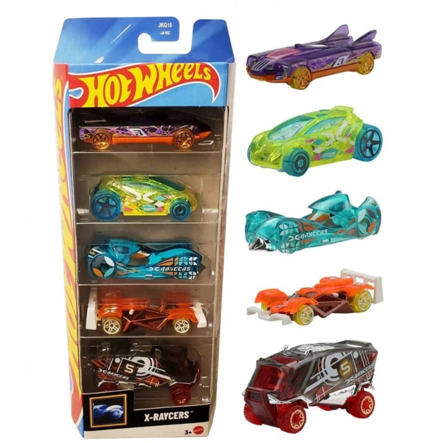 Набір із 5 машинок Хот Вілс X-Raycers Hot Wheels Mattel JKG15