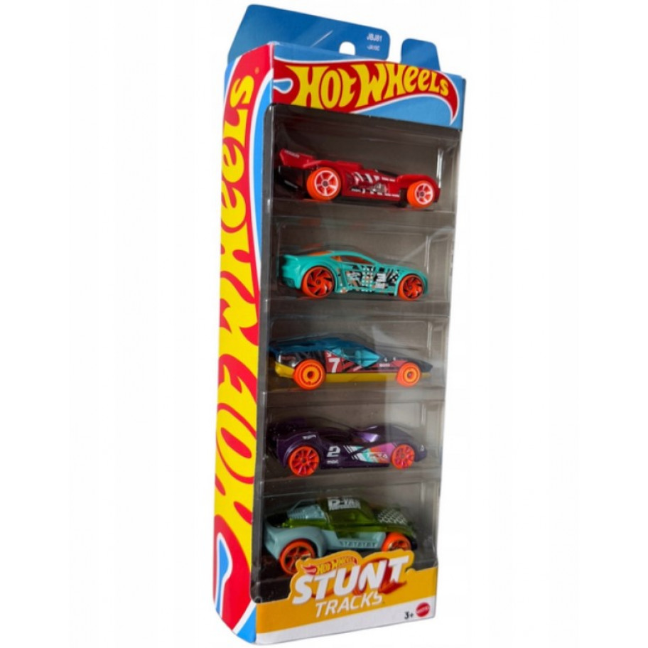 Набір із 5 машинок Хот Вілс Stunt Tracks Hot Wheels Mattel JBJ81