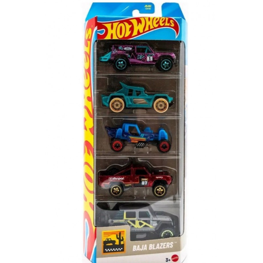 Набор из 5 Машинок Хот Вилс Baja Blazers Hot Wheels Mattel JBJ82