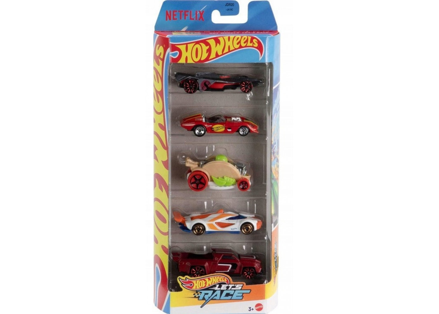 Набір з 5 машинок Хот Вілс 1:64 Hot Wheels Lets Race Mattel JBJ79