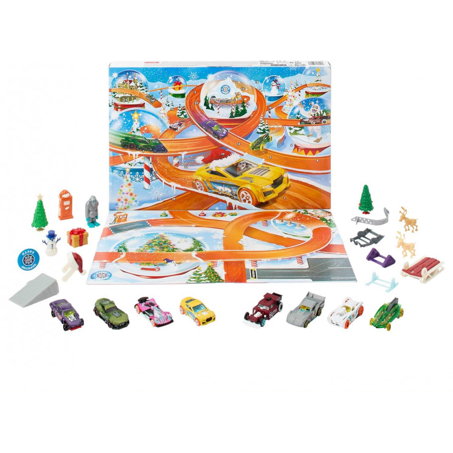 Адвент Календар Хот Вілс Advent Calendar Hot Wheels Mattel HTG00